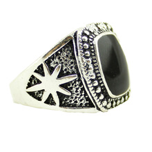 Новая черная эмаль, мужское кольцо Размеры: 10 в виде кленового листа мода кольцо винтажное серебряное кольцо Бесплатная доставка 2024 - купить недорого