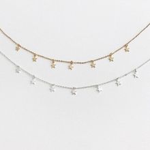 Gold Color Multilayer Star Pendant Necklace Fashion Female Choker Party Women's Simple Ladies Pentagon-Star Jewelry Gift Bijoux 2024 - buy cheap