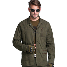 Военная Тактическая Повседневная куртка для улицы, 100% хлопок, дышащая мужская куртка для кемпинга, альпинизма, тренировок, походов, спортивного пальто, одежда 2024 - купить недорого