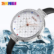 SKMEI Fine Women Watch Small 35MM Dial Female Watch Leather Strap Lady Wristwatch Japanese Battery Waterproof Quartz Clock WATCH 2024 - buy cheap