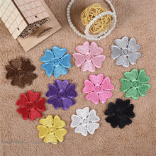 80pcs 10colors Flower Floral Lace Fabric Sewing Trim Wedding Dress Applique 5cm BD0035 2024 - buy cheap