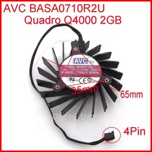 Новый вентилятор охлаждения BASA0710R2U DC12V 0.5A 4PIN, замена кулера для Quadro Q4000 2 Гб 2024 - купить недорого