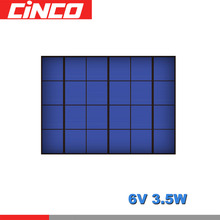 Panel Solar de silicio policristalino epoxi, módulo de carga de energía de batería, 6V, 3,5 W, 583mA, estándar, DIY 2024 - compra barato