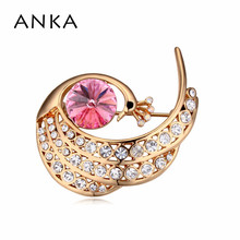 ANKA Jewelry Brooch Animal Crystal Brooche Bride Women Wedding Crystals from Austria #111304 2024 - buy cheap