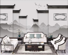 beibehang Custom 2019 New Chinese Landscape Painting Classic TV Background Wall Paper papel de parede 3d wall papers home decor 2024 - buy cheap