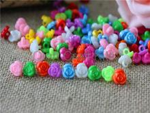 1000pcs Rainbow Flower Colorful Children Plastic Sewing Sew On Buttons Shank Set 12mm 2024 - buy cheap