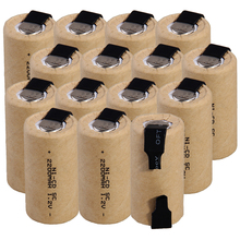 Batería recargable nicd para herramientas eléctricas akkumulator, 15 piezas, 1,2 v, 2200mAh, precio más bajo 2024 - compra barato