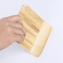 Escova de esfregar caneta de bambu, pincel de lã de alta qualidade, suprimentos de arte de pincel pintado em grande área, 1 peça 2024 - compre barato