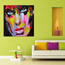 High Quality Free Shipping Beauty Art Modern Abstract Oil painting Beautiful Lady Portraits Pictures On Canvas Wall Art 2024 - buy cheap