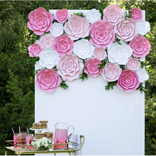 DIY Paper Flowers 30CM Paper Rose For Wedding & Event Birthday Baby Shower Decor Backdrops Deco Baby Nursery Rose Fashion Show 2024 - buy cheap