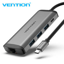 Usb-концентратор Vention с Type-C на HDMI, концентратор Usb 3,0 Thunderbolt 3, адаптер для MacBook, Samsung S10, Huawei Mate 20, P30 Pro, хаб для Apple USB-C 2024 - купить недорого