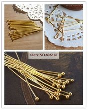 30MM Gold Plated Metal Eye Pins/Head Pins Jewelry Fittings Jewelry Accessory 2024 - купить недорого