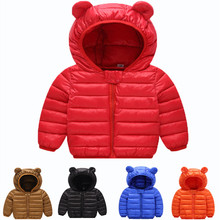 Abrigo de invierno para bebés y niños pequeños, chaqueta con capucha, Parkas de algodón 2024 - compra barato