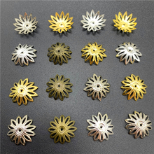 100pcs 18x18mm Jewelry Findings Alloy Beads Cap Ancient Charms Flower Shape Pendant Charms For Jewelry Making DIY Accessories 2024 - buy cheap