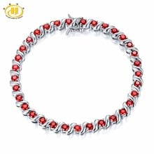 Pulseira de prata esterlina 5.28 quilates, joia feminina de cores sólidas com pedra preciosa para presente de aniversário, 925 2024 - compre barato