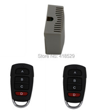 Interruptor dc 12v 4 canais, sistema de controle remoto sem fio 4 canais rf, 2 transmissores + 1 receptor, 315/433mhz, 150 metro sku: 5019