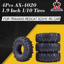 4Pcs AUSTAR AX-4020 1.9 Inch 110mm Rubber Tires Tyre for 1/10 Rocks Crawler Redcat SCX10 AXIAL RC4WD TF2 RC Car 2024 - buy cheap