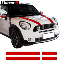 Cubierta de motor de capó de coche, calcomanía de vinilo, línea de maletero trasero, rayas deportivas para Mini Cooper R61 Clubman F54 Countryman R60 2024 - compra barato