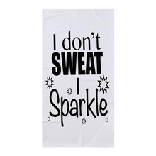 Funny  I Don't Sweat I Sparkle Microfiber Sports Towel White Unicorn Quote Gym Bath Towels for Women Beach Towel Christmas Gifts 2024 - buy cheap