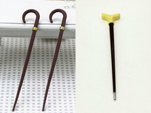 1/12 Dollhouse Miniature Accessories Mini Vintage Gentleman Walking Stick Simulation Crutch Model Toy for Doll House Decoration 2024 - buy cheap
