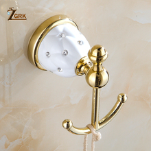 Zgrk anel de toalha de banheiro contemporâneo clássico europeu de latão para toalhas, produtos de montagem galvanizada 2024 - compre barato