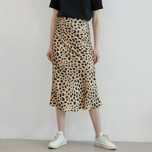 Boho vintage a line high waisted skirts womens midi skirt streetwear korean long punk women leopard skirt Summer 2019 clothing 2024 - buy cheap
