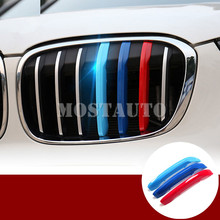 For BMW X1 F48 ABS Front Grill Grille Insert Trim Cover 2016-2021 3pcs Car Accessories Interior Car Decor Car Trim 2024 - buy cheap