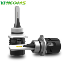 YHKOMS H4 H7 9005 9006 CSP Car LED Light H1 H3 H8 H9 H11 Auto Headlight 24W 3600LM Fog Light Hi Low Beam Lamp 6000K 12V 24V 2024 - buy cheap