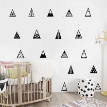 Nordic style Mountains Wall Sticker Home Decor Kids Bedroom Vinyl Wall Decals Cute Mountain Home Decor Removable Wallpaper NR11 2024 - buy cheap