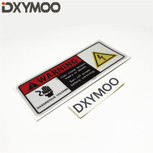 2PCS Motorbike Stickers Warning HAZARDOUS VOLTAGE Turn Off Power Car Window Tail Decal Bumpers 12x4.8cm 2024 - buy cheap