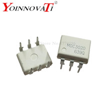 50pcs/lot MOC3020 OPTOISOLATOR 4.17KV TRIAC DIP-6 Best quality 2024 - buy cheap