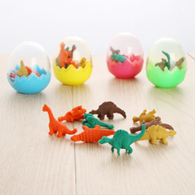 Juego de Mini Borrador de goma para niños, caja de borrador de huevo de dinosaurio bonito, regalo de oficina de estudiantes, regalos, regalos al azar, 5x4cm, 7/14 Uds. 2024 - compra barato