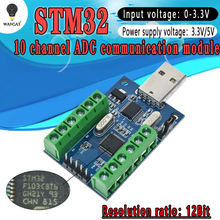 WAVGAT STM32F103C8T6 USB Interface 10 Channel 12Bit AD Sampling Data Acquisition STM32 UART Communication ADC Module 2024 - buy cheap