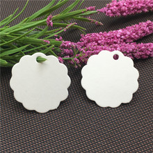 Multiple Styles Flower Shape Paper Label Hang Tags Blank Round Diameter 3.5cm DIY Paper Tags Gift Tags Label Favor 200Pcs/Lot 2024 - buy cheap