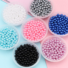 Cuentas de perlas de imitación ABS de 3, 4, 6, 8, 10 y 12mm, cuentas de plástico acrílico sin agujero, cuentas blancas sueltas para accesorios de fabricación de joyas DIY 2024 - compra barato