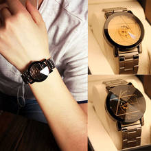 Gofuly 2017 новые роскошные часы модные часы из нержавеющей стали для мужчин кварцевые аналоговые наручные часы Orologio Uomo Лидер продаж 2024 - купить недорого