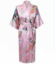 Most Popular Pink Chinese Women Robe Kimono Bath Gown Lady Summer Silk Rayon Nightgown Mujer Pijama Size S M L XL XXL XXXL Zh01L 2024 - buy cheap