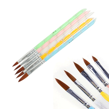 5Pcs Nail Art Brush Tools Spiral Grip Acrylic Crystal Nail Professional equipment Pen UV Gel Builder Painting Drawing Brushes 2024 - buy cheap