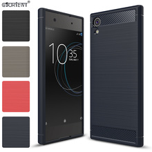Bumper Case For Sony Xperia XA1 XA 1 Carbon Fiber Shockproof Cover G3116 G3112 G3121 G3123 G3125 Soft Silicone Case Phone Funda 2024 - buy cheap
