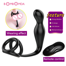 Erótico Plug Anal Bundas Plugs Anal Da Próstata Silicone Massageador Vibrador de Controle Remoto Brinquedos Sexuais Para Homens Masturbador Bens Íntimos 2024 - compre barato