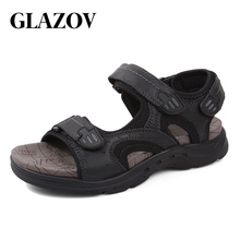 GLAZOV Outdoor Fashion Men Sandals Summer Men Shoes Casual Shoes Breathable Beach Sandals Sapatos Masculinos Plus Size 38-47 2024 - buy cheap