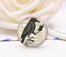 Handmade Round Bird photo glass Cabochons, Jewelry Finding Cameo Pendant Settings, (F7455-972487) 2024 - buy cheap