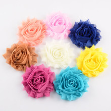 wholesale 26colors high quality vintage shabby chiffon fabric flowers hair accessories Free shipping 120pcs/lot FH18 2024 - buy cheap