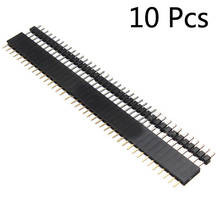 40Pin 10 Pairs/20Pcs 2.54mm Single Row Straight Male+Female SIL Pin Header Socket Row Strip PCB Connector Hot Sale for Arduino 2024 - buy cheap