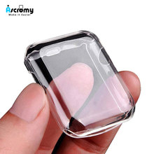 Ascromy For Apple Watch Series 4 Case Silicone Soft Slim Screen Protector Protective Full Cover For iWatch 4 40 44mm Accessories 2024 - buy cheap