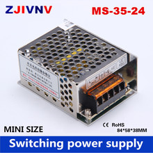 35 W 24 V 1.45a Volume Menor MINI levou motorista, mini fonte de alimentação, interruptor de alimentação mínima, 110 V ~ 220 v para 24 v smps (MS-35-24) 2024 - compre barato