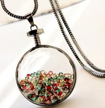 Luxury Color Crystal Pendant Necklace Chain Sweater Woman Korean Long Sweater Chain Necklace Accessories 2024 - buy cheap