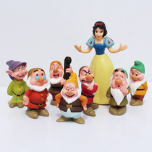 8 шт./компл. семь гномов принцесса и Белоснежка фигурка кукла из ПВХ игрушки 2024 - купить недорого