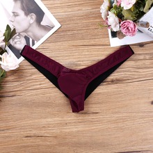 Malha dos homens ver através de malha lingerie elástico bulge bolsa aberto para trás jockstrap bikini briefs g-string tanga calcinha gay 2024 - compre barato