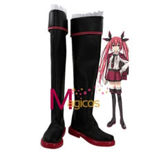 DATE A LIVE Itsuka Kotori Cosplay Party Shoes Black High Boots Custom-made 2024 - buy cheap